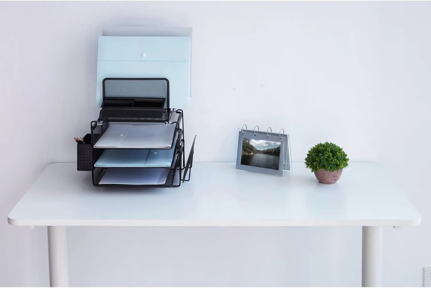 Lorell Divided 4-Tier Desktop Organizer