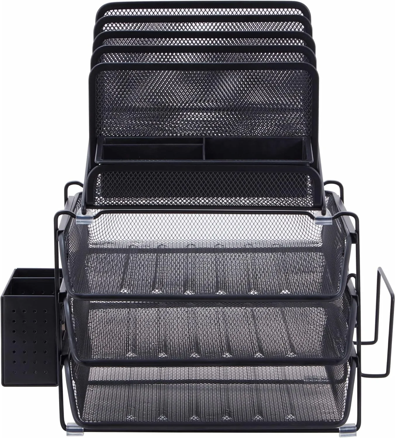 Lorell Divided 4-Tier Desktop Organizer