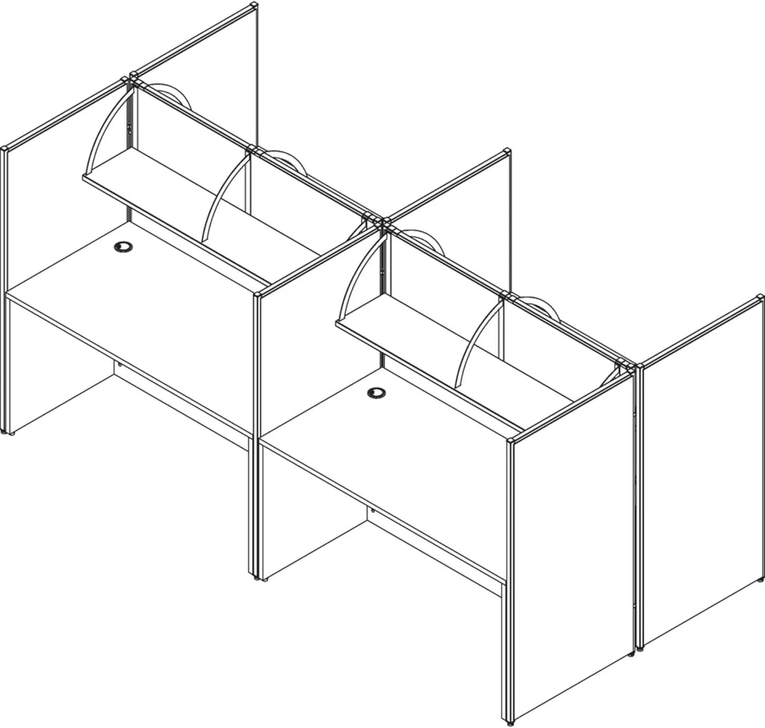 Lorell 60-Inch Panel Shelf