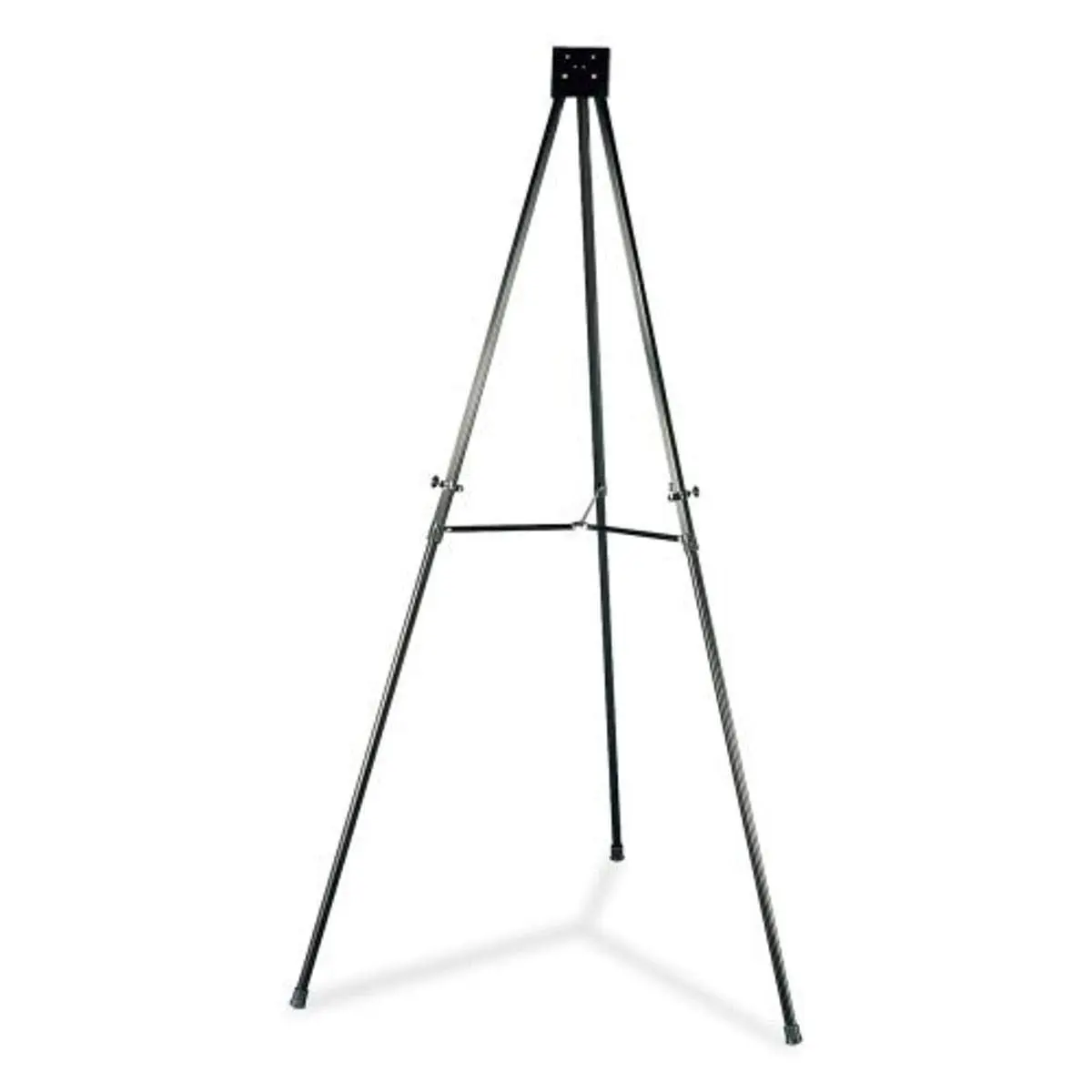 Lorell Telescoping Aluminum Display Easel with Adjustable Legs, 66-Inch, Black