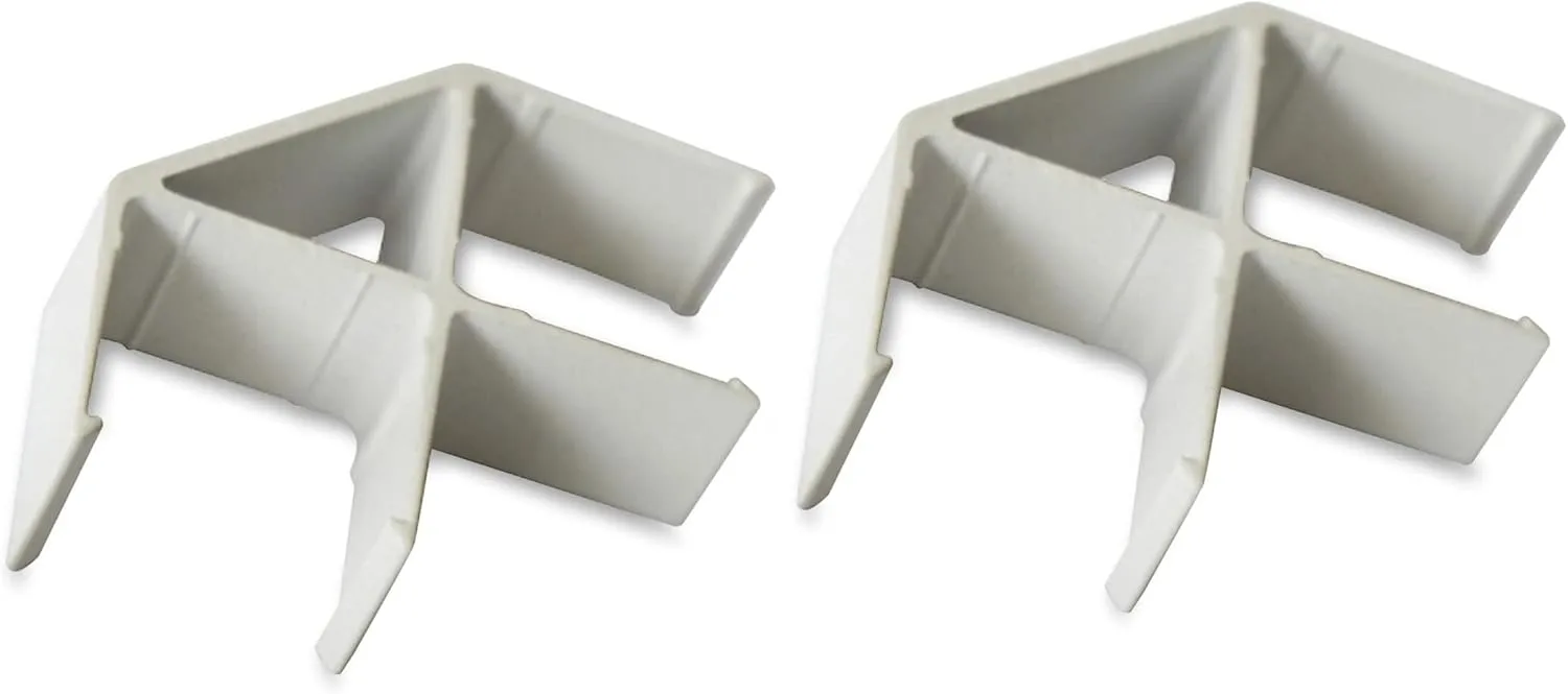 Lorell Panel System 90-Degree Panel Connector, 2-pack, Aluminum