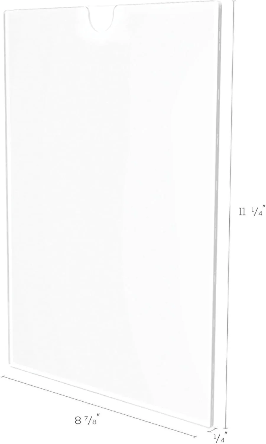 Lorell Cubicle Frame - 8.50in Holdingx 11in Holding - Rectangular Shape - Wall Mountable - Wall, File Cabinet, Locker, Cubicle - Acrylic - 1 Each