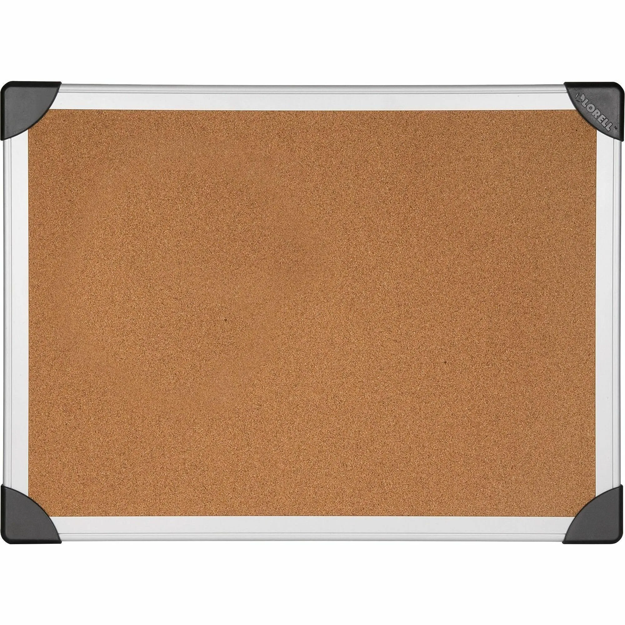 Lorell Cork Board, 24 x 36 in, Aluminum Frame, Silver/Brown (LLR19191)