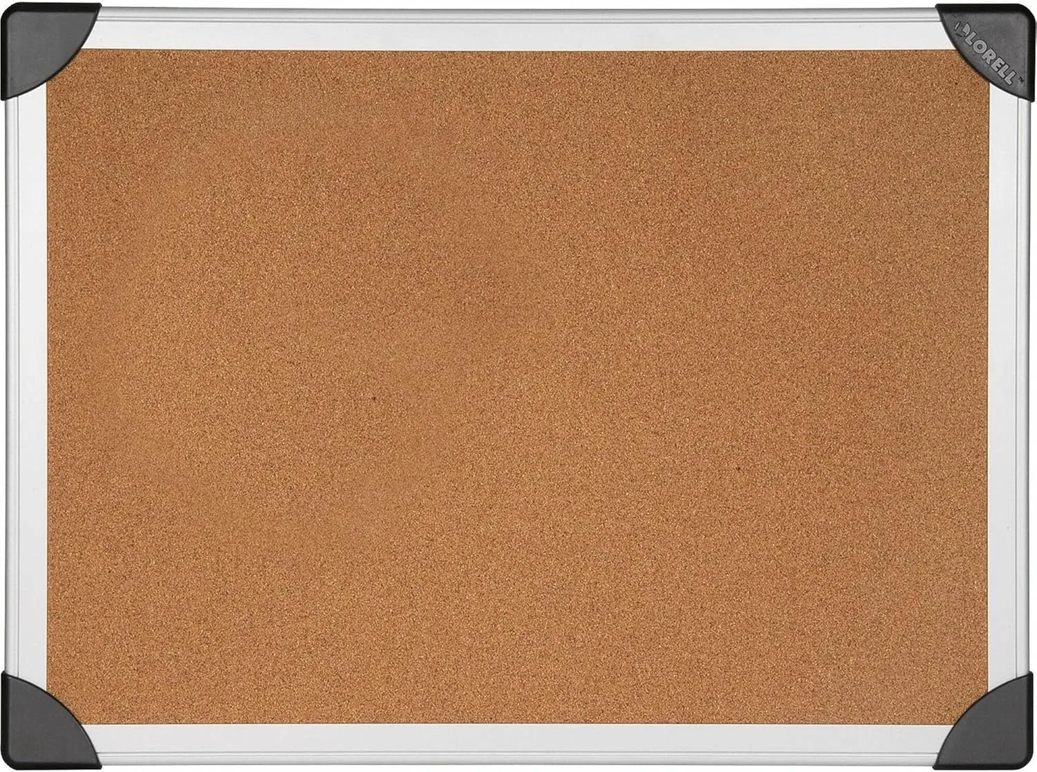 Lorell Cork Board, 24 x 36 in, Aluminum Frame, Silver/Brown (LLR19191)