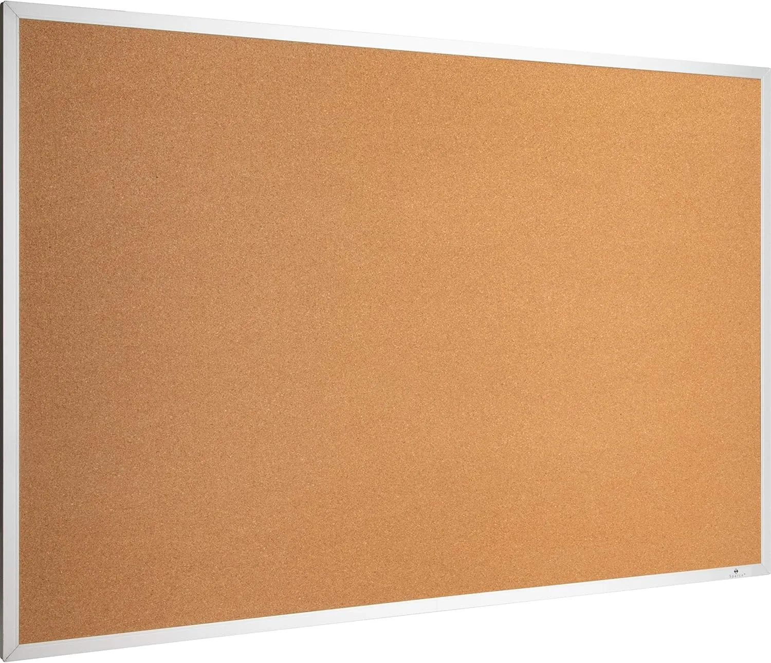 Lorell Cork Bulletin Board, 36 x 48 in, Brown Aluminum Frame