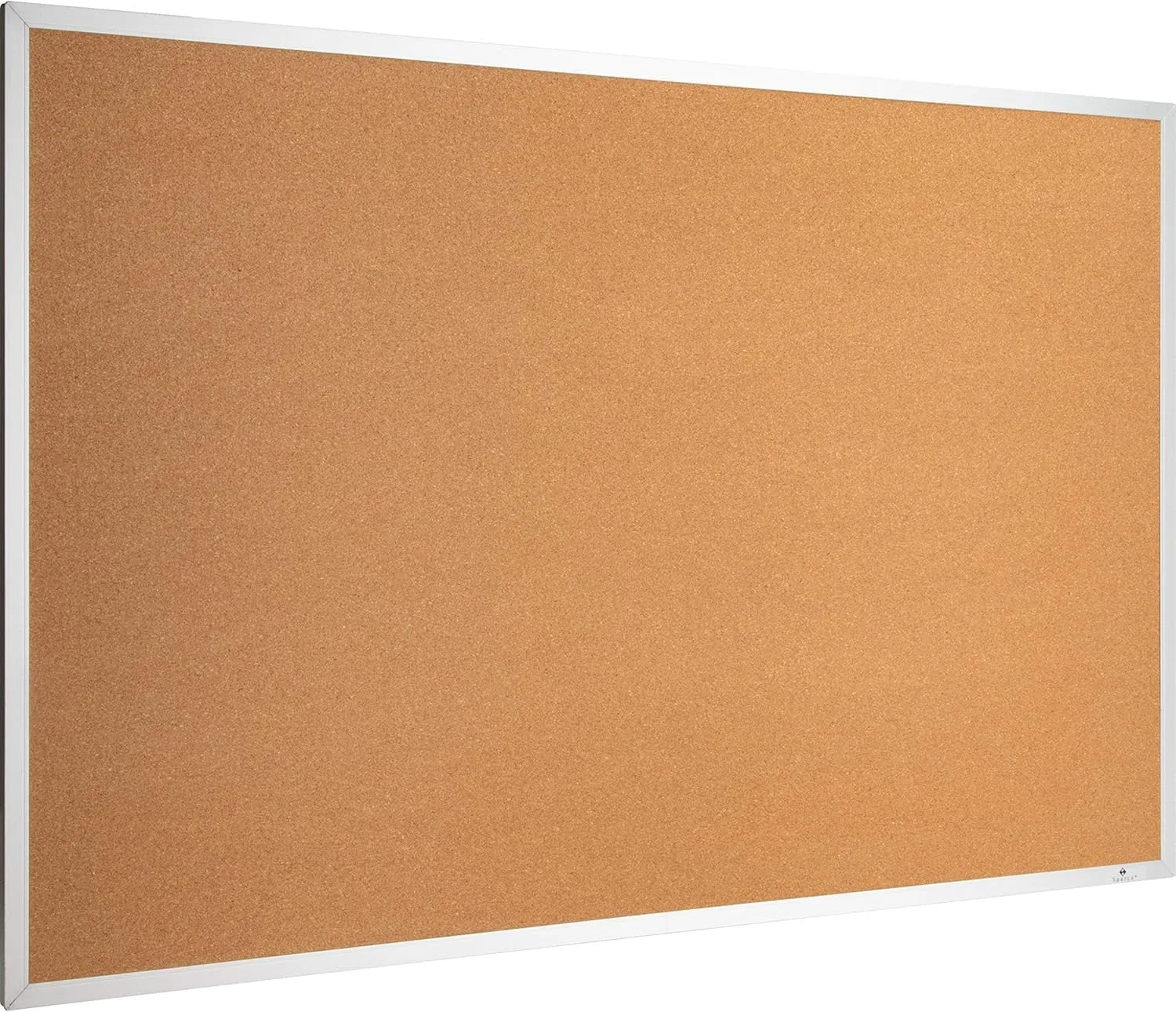 Lorell Cork Bulletin Board, 36 x 48 in, Brown Aluminum Frame