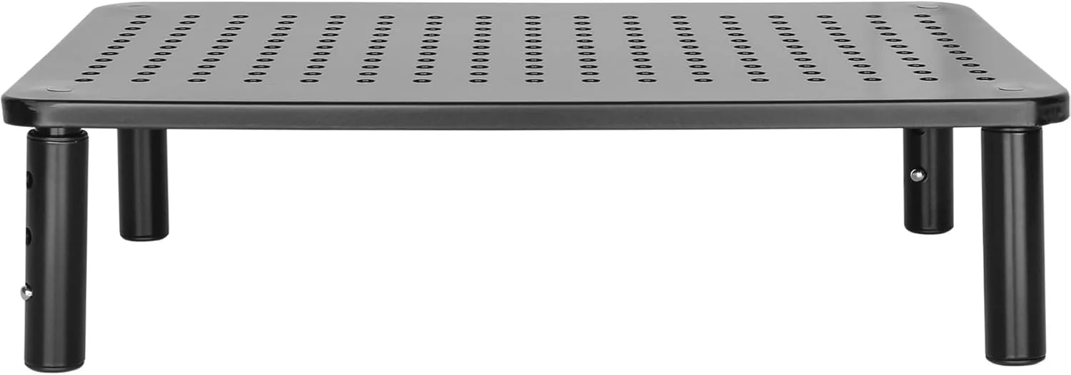 Lorell LLR18329 Monitor Height-Adjustable Steel Desktop Stand