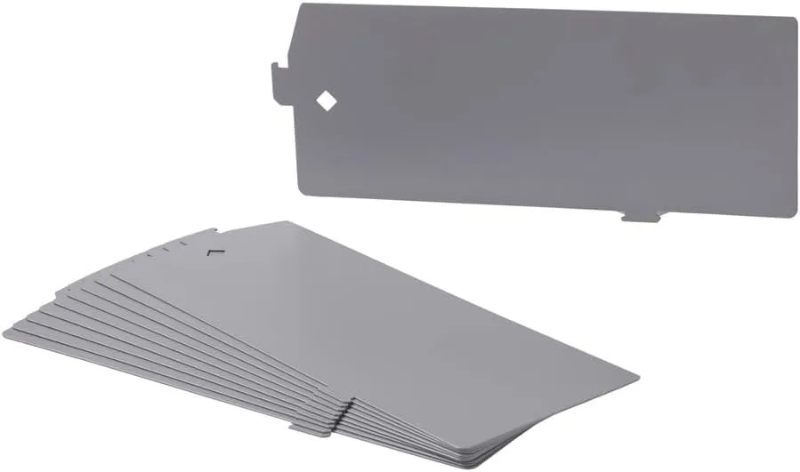 Lorell Lateral File Divider Kit, 12.4" x 5", Platinum Gray (LLR60564), 10 Count
