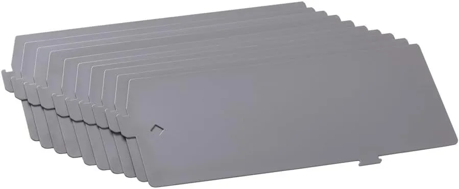 Lorell Lateral File Divider Kit, 12.4" x 5", Platinum Gray (LLR60564), 10 Count