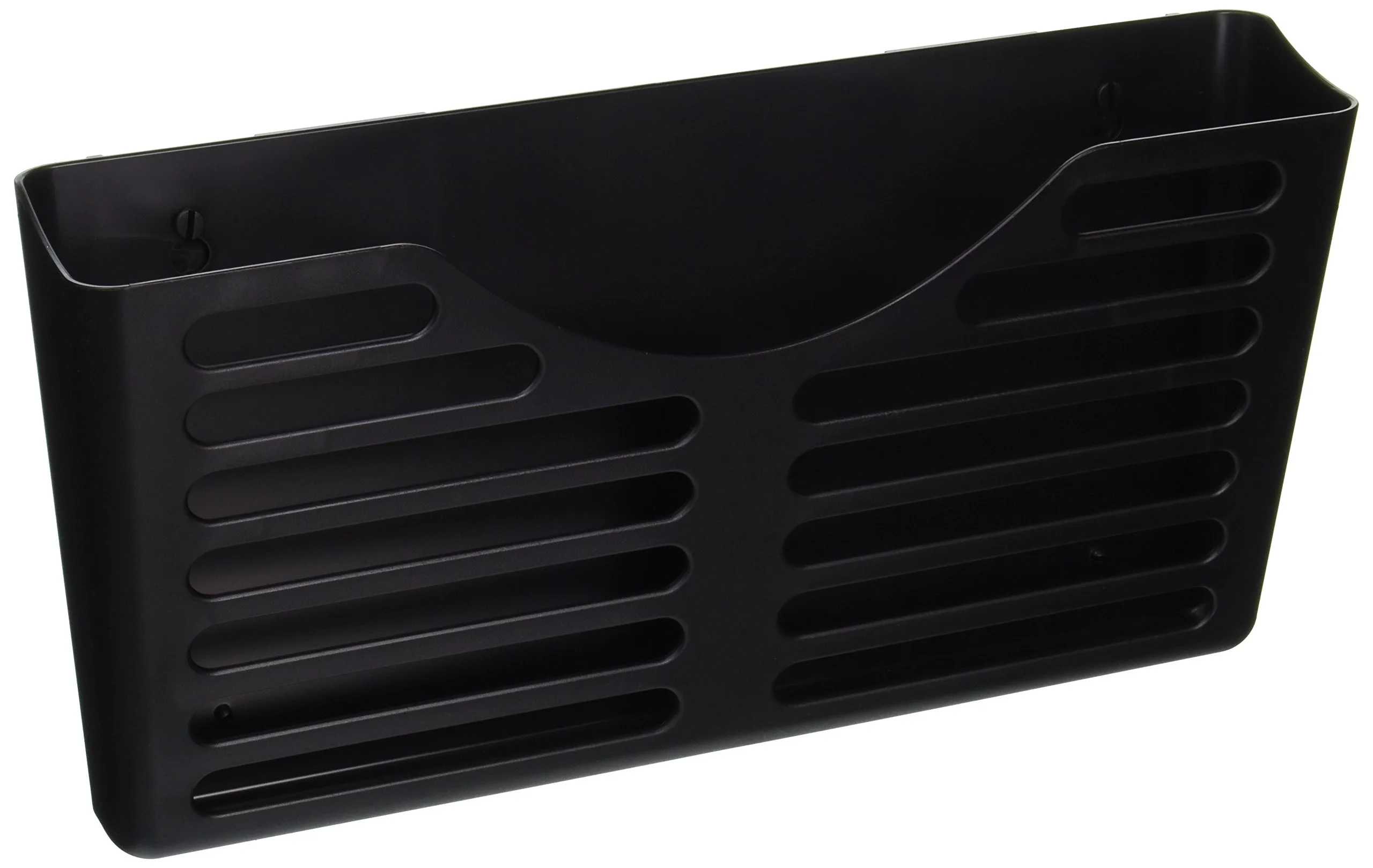 Lorell Letter-/A4-Size Cubicle File Pocket, 7inH x 13-1/2inW x 3inD, 30% Recycled, Black