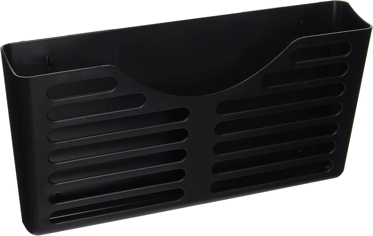 Lorell Letter-/A4-Size Cubicle File Pocket, 7inH x 13-1/2inW x 3inD, 30% Recycled, Black