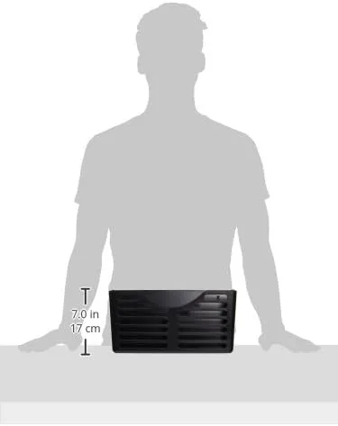 Lorell Letter-/A4-Size Cubicle File Pocket, 7inH x 13-1/2inW x 3inD, 30% Recycled, Black