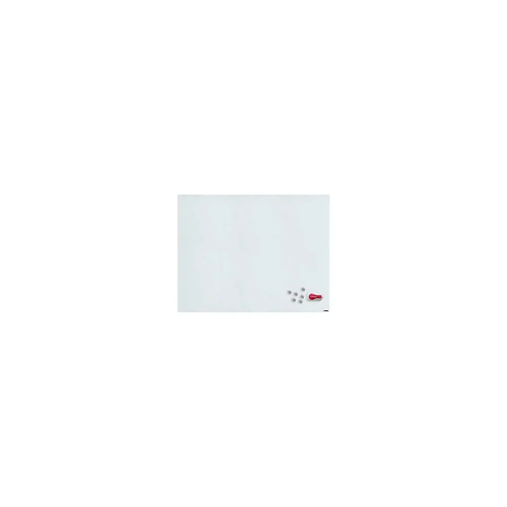 Lorell Magnetic Unframed Glass Dry-Erase Whiteboard, 46in x 36in