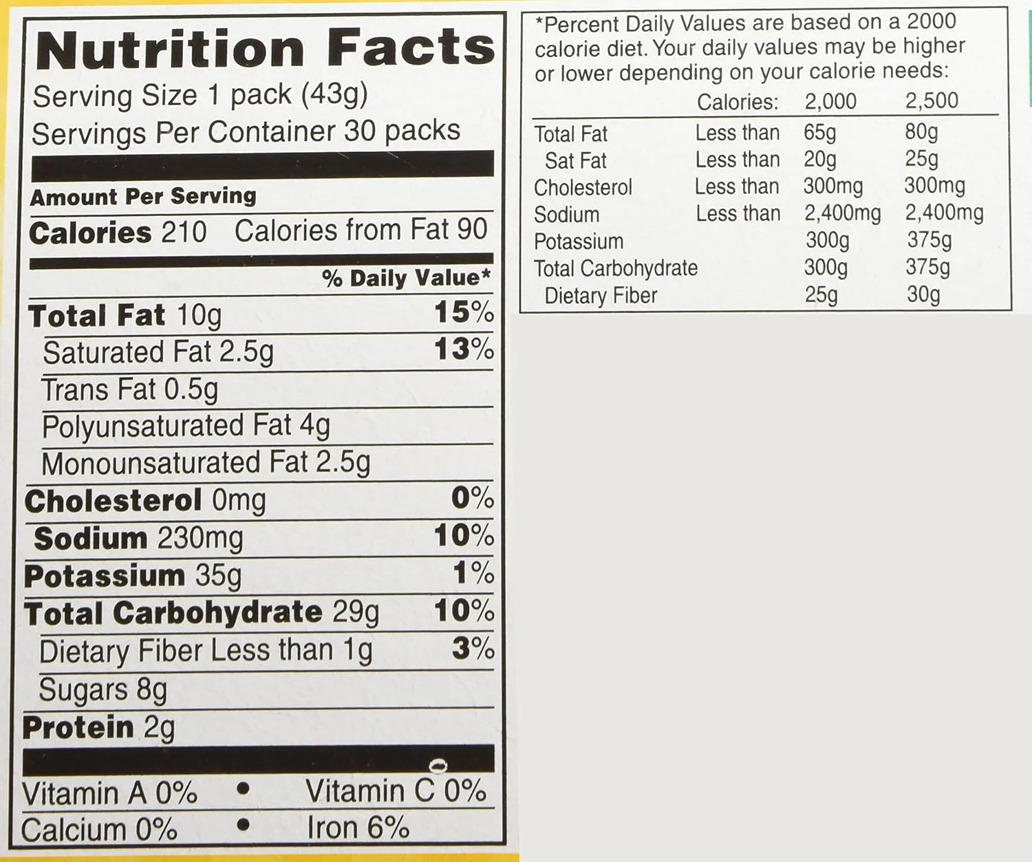 Lorna Doone Shortbread Cookies, 1.5 Oz, 6 Cookies Per Pack, Box Of 30 Packs