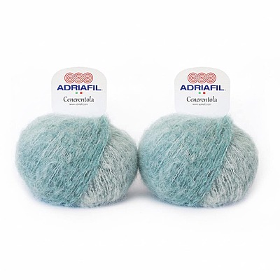 Lotto 2 gomitoli Adriafil Cenerentola misto Alpaca e Cotone