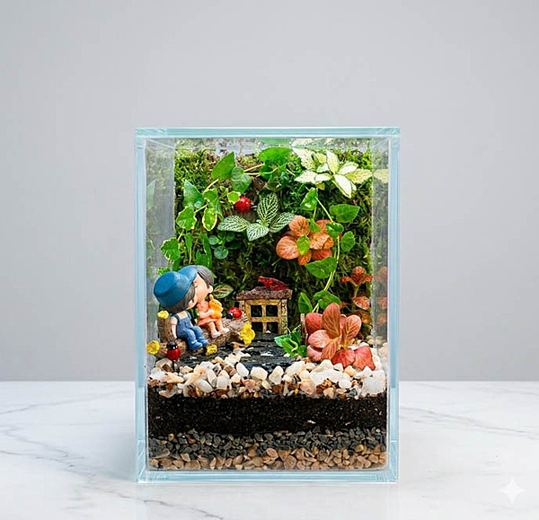 Love Garden Box Closed Terrarium