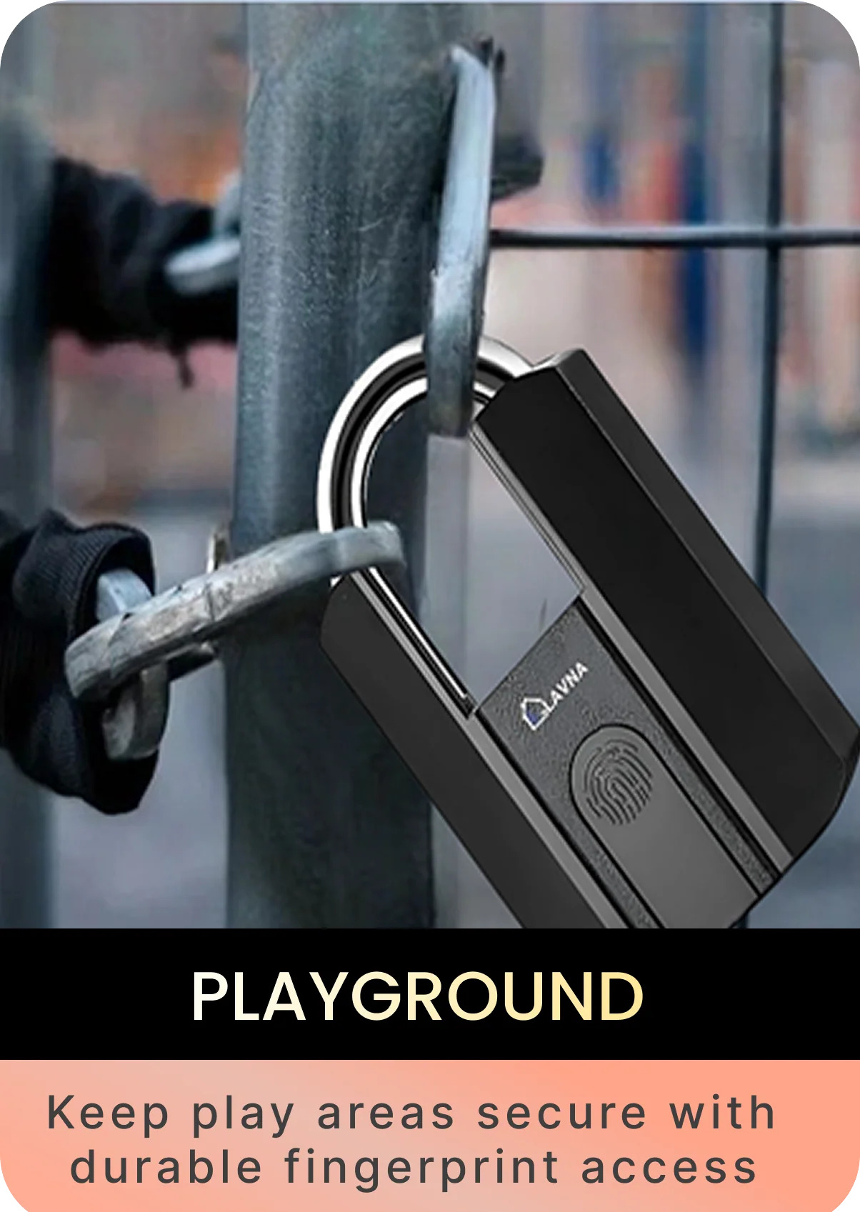 LAVNA LS45 Smart Outdoor Padlock Fingerprint- IP67 Waterproof | Heavy-Duty Metal Lock LAVNA LS45 Smart Outdoor Padlock Fingerprint- IP67 Waterproof | Heavy-Duty Metal Lock