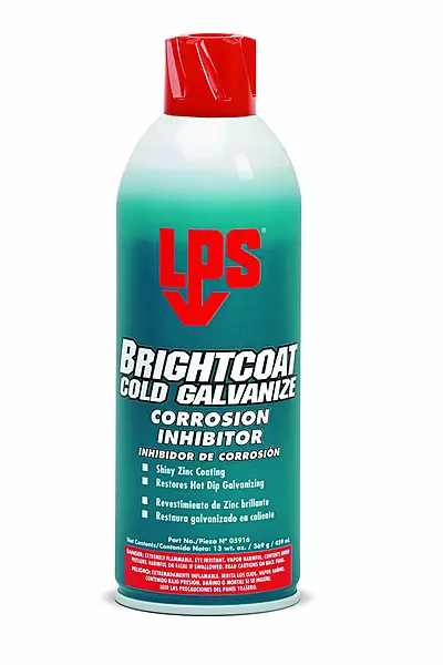 LPS 05916 BrightCoat Cold Galvanize Corrosion Inhibitor, 13 Ounce