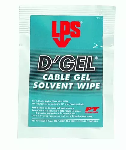 LPS D'Gel Solvent Degreaser Wipes, Orange - 144 per Case