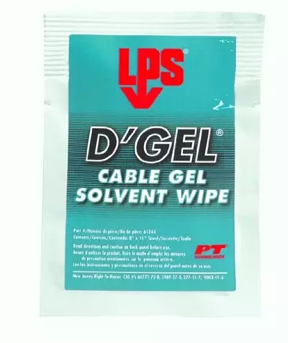 LPS D'Gel Solvent Degreaser Wipes, Orange - 144 per Case