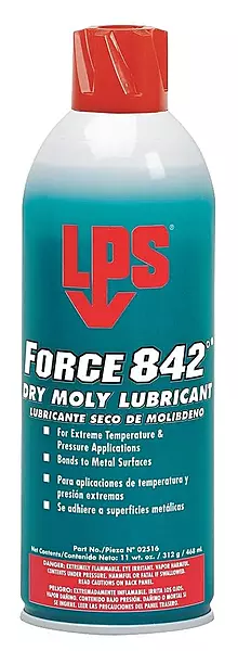 LPS Force 842 Dry Moly Lubricant, 14 oz Aerosol - 428-02516