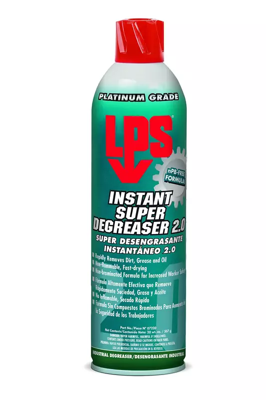 LPS Instant Super Degreaser 2.0, 20 oz. Aerosol Can (Pack of 12)