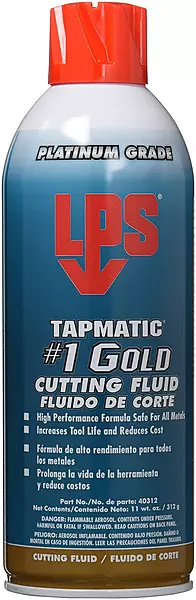 LPS Tapmatic #1 Gold Cutting Fluid, 11 oz Aerosol (Part 40312)