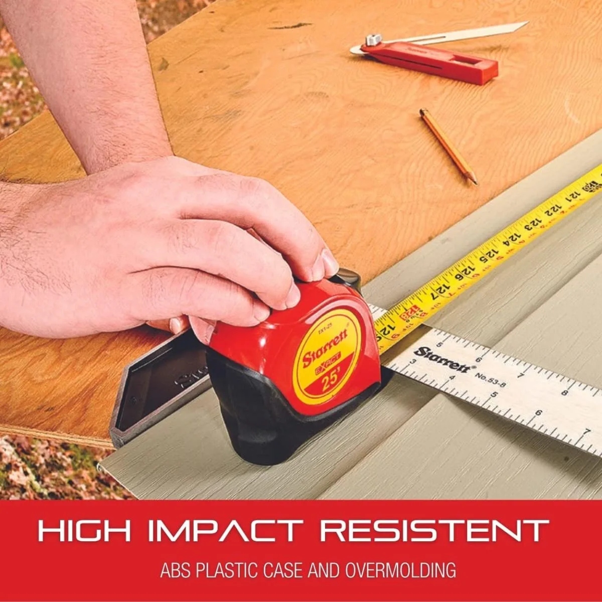 L.S. STARRETT Exact Retractable Pocket Tape Measure