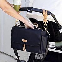 Stroller Diaper Bag Caddy Black/ Tan Stroller Diaper Bag Caddy Black/ Tan