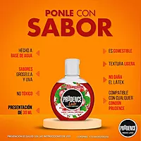 Prudence Lub Lubricante Comestible Base Agua 30 ml Sabor Grosella