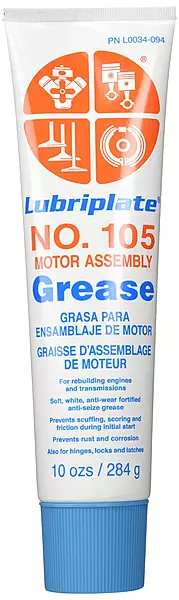 Lubriplate L0034-094 No. 105 Motor Assembly Grease, 10 oz (Tube)