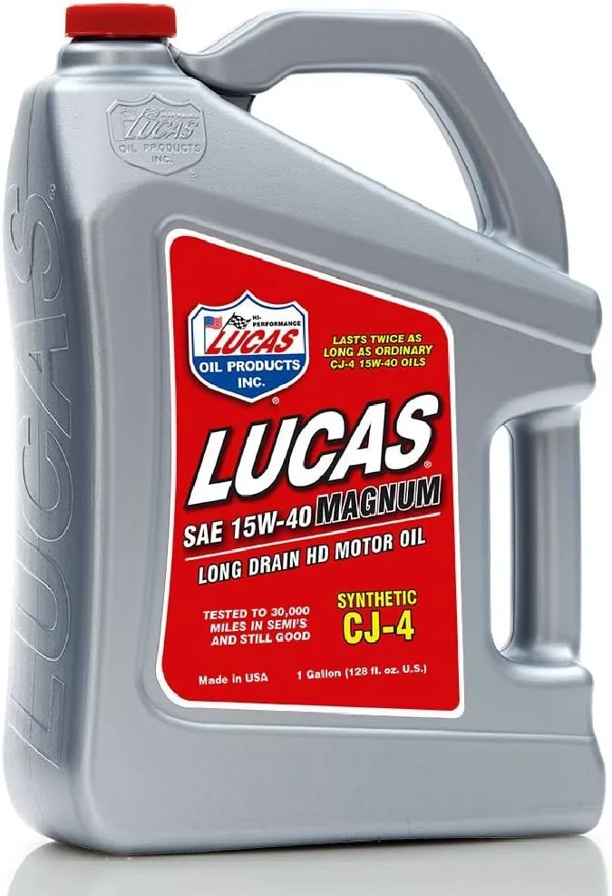 Lucas Oil SAE 15W-40 CJ-4 Synthetic Motor Oil (Magnum)