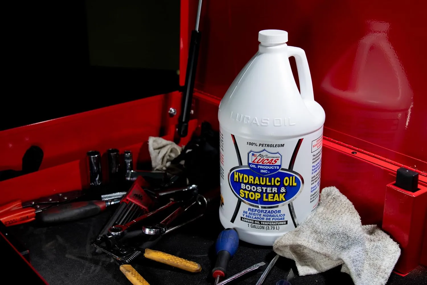 Lucas Oil 10018 Hydraulic Oil Booster & Stop Leak - 1 Gallon