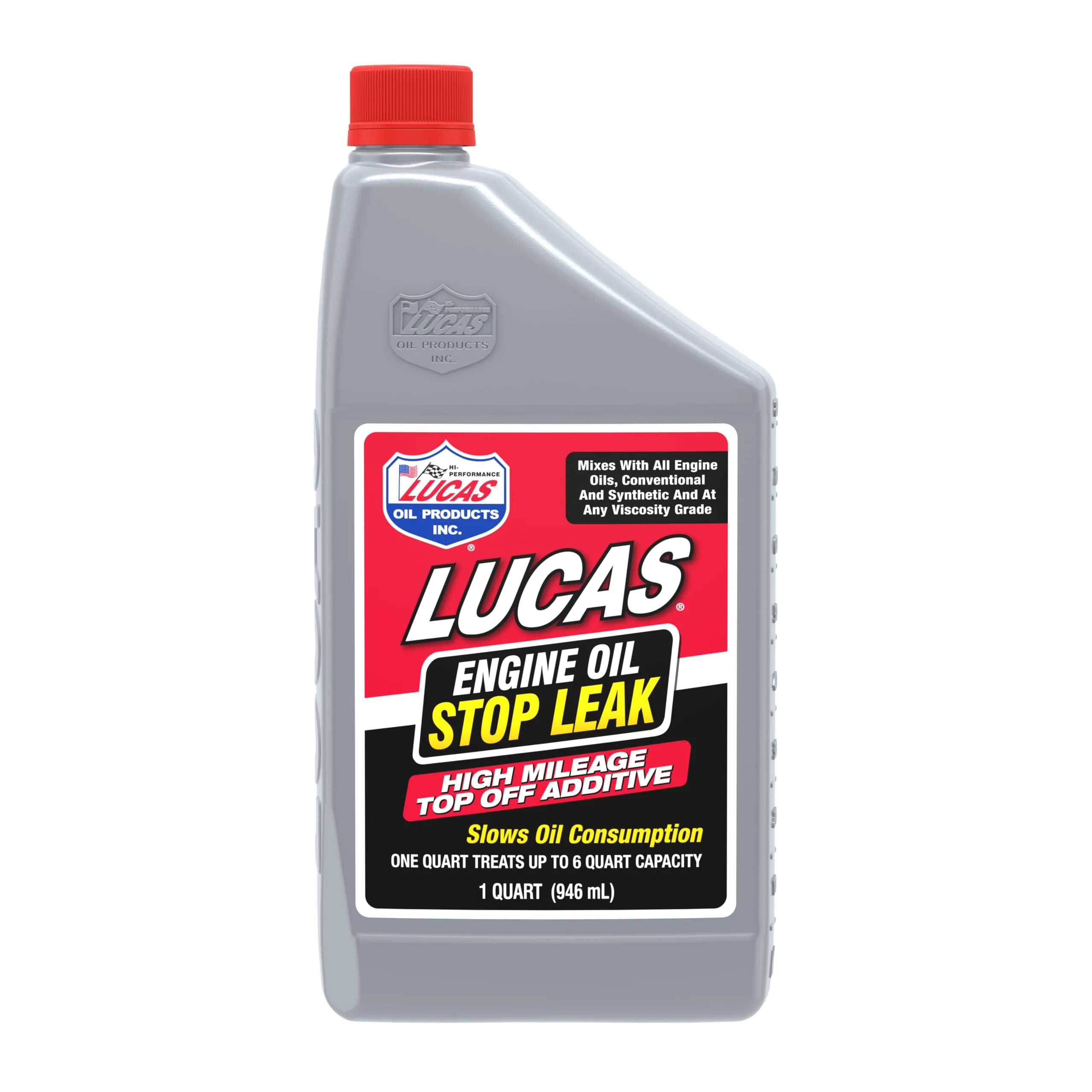 Lucas Oil 11100 Engine Oil Stop Leak - Top Off Additive - 1 Quart One Size