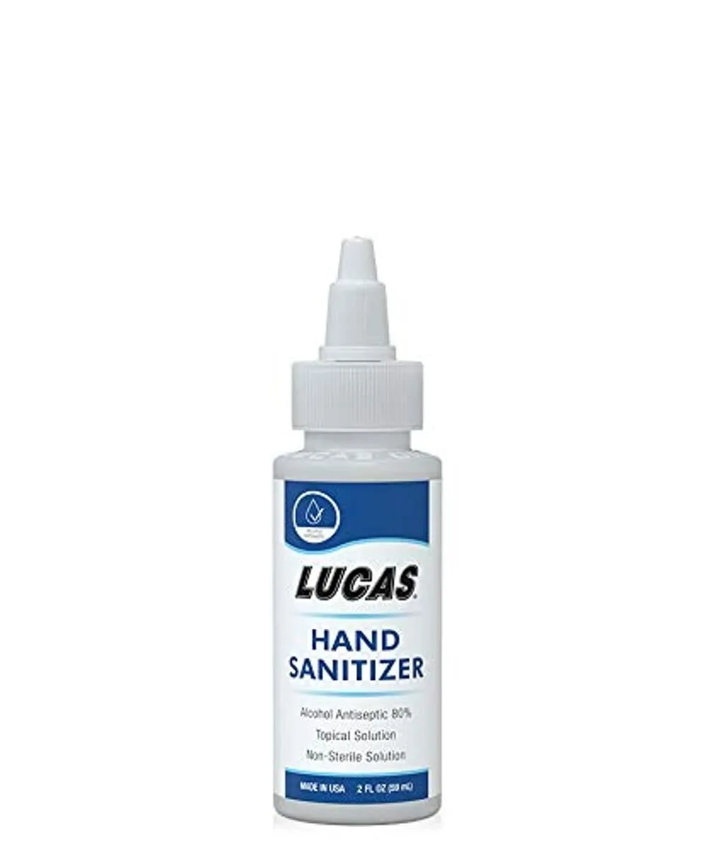 LUCAS OIL Hand Sanitizer, 2 oz Travel Size (Model 11176)
