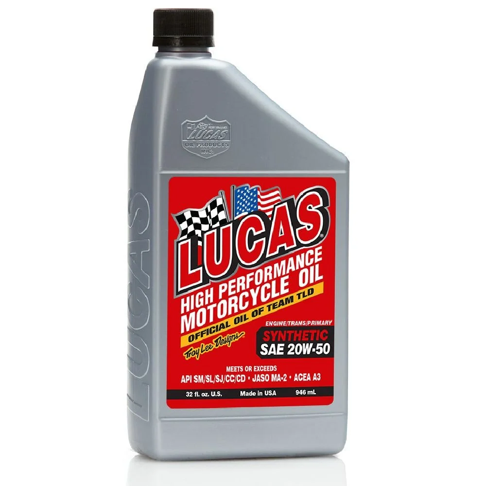 LUCAS OIL Synthetic High Performance Motorcycle Oil