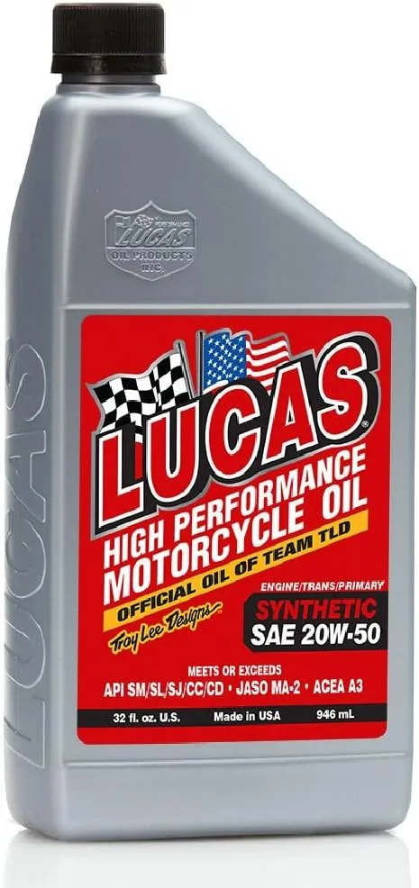 LUCAS OIL Synthetic High Performance Motorcycle Oil