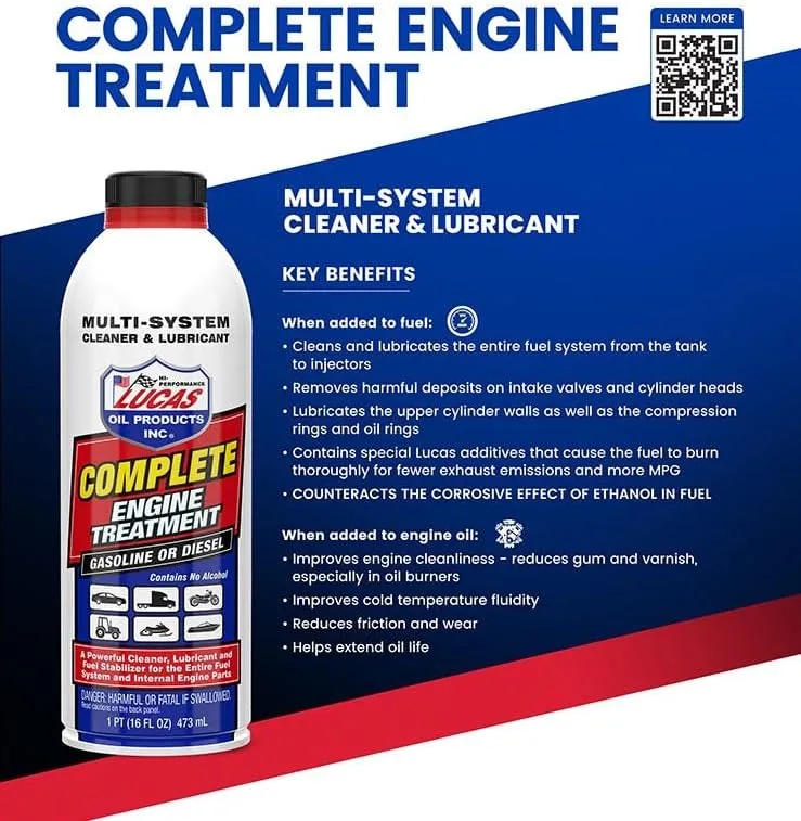 Lucas Oil Complete Engine Treatment