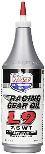Synthetic L9 Racing Gear Oil/12x1/Quart