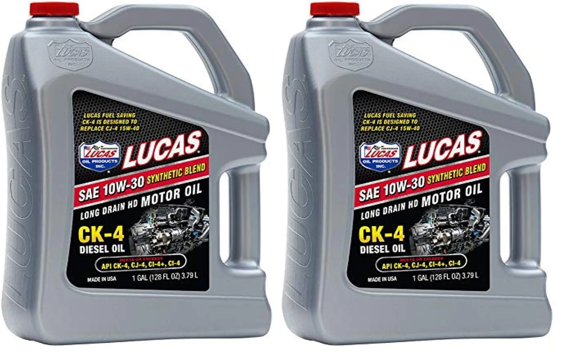 Lucas Oil SAE 10W-30 CK-4 Heavy Duty Motor Oil (Synthetic Blend)