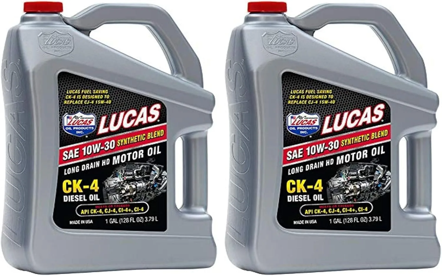 Lucas Oil SAE 10W-30 CK-4 Heavy Duty Motor Oil (Synthetic Blend)