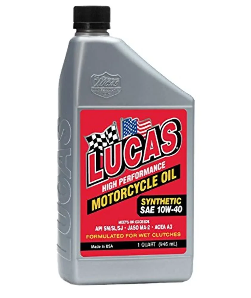 LUCAS OIL Synthetic High Performance Motorcycle Oil