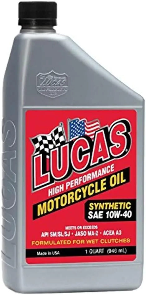 LUCAS OIL Synthetic High Performance Motorcycle Oil