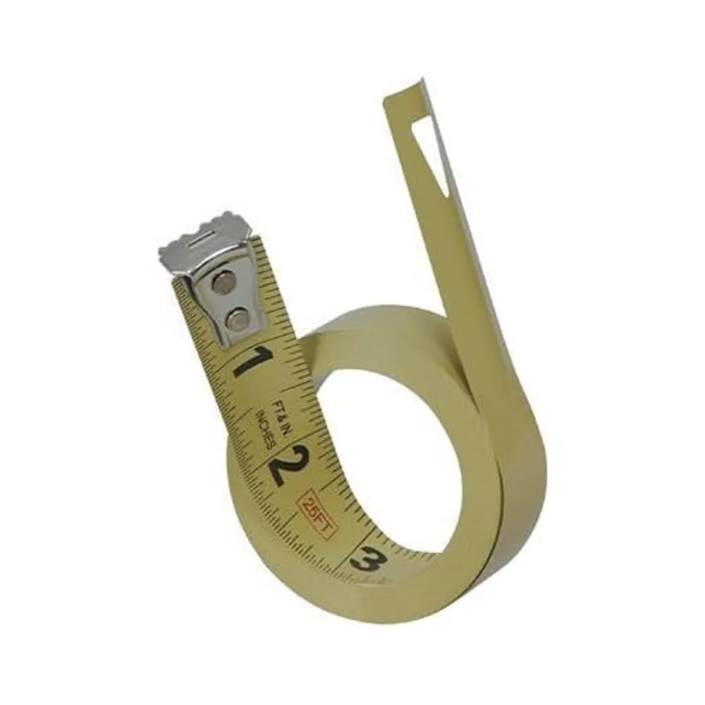 Crescent Lufkin 1/2" x 12' P2000 Series Chrome Case Yellow Clad A7 Blade Power Return Tape Measure - P2212XN , Black