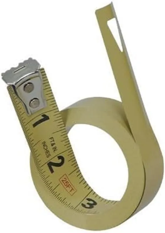 Crescent Lufkin 1/2" x 12' P2000 Series Chrome Case Yellow Clad A7 Blade Power Return Tape Measure - P2212XN , Black