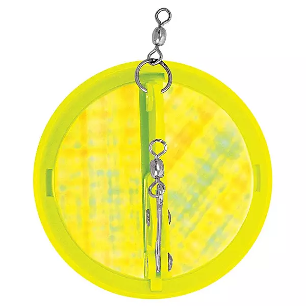 Luhr-Jensen 3-1/4" Dipsy Diver - Chartreuse/Silver Bottom Moon Jelly