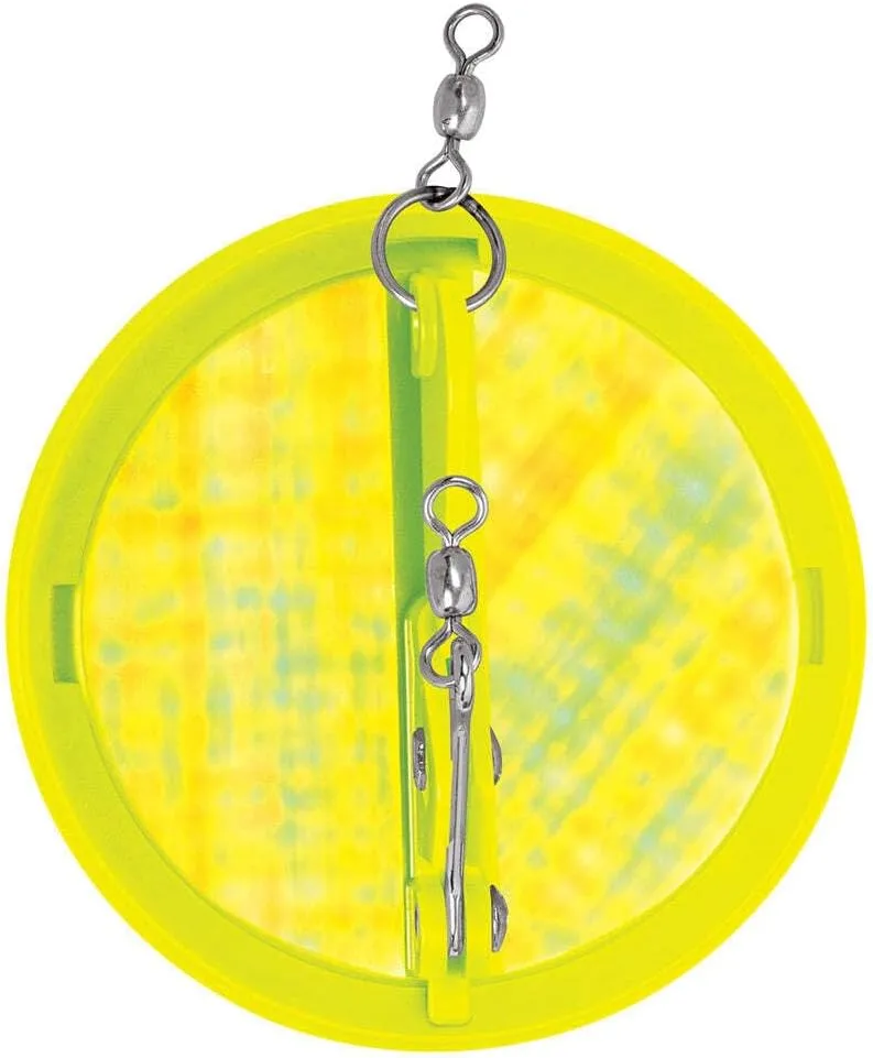 Luhr-Jensen 3-1/4" Dipsy Diver - Chartreuse/Silver Bottom Moon Jelly