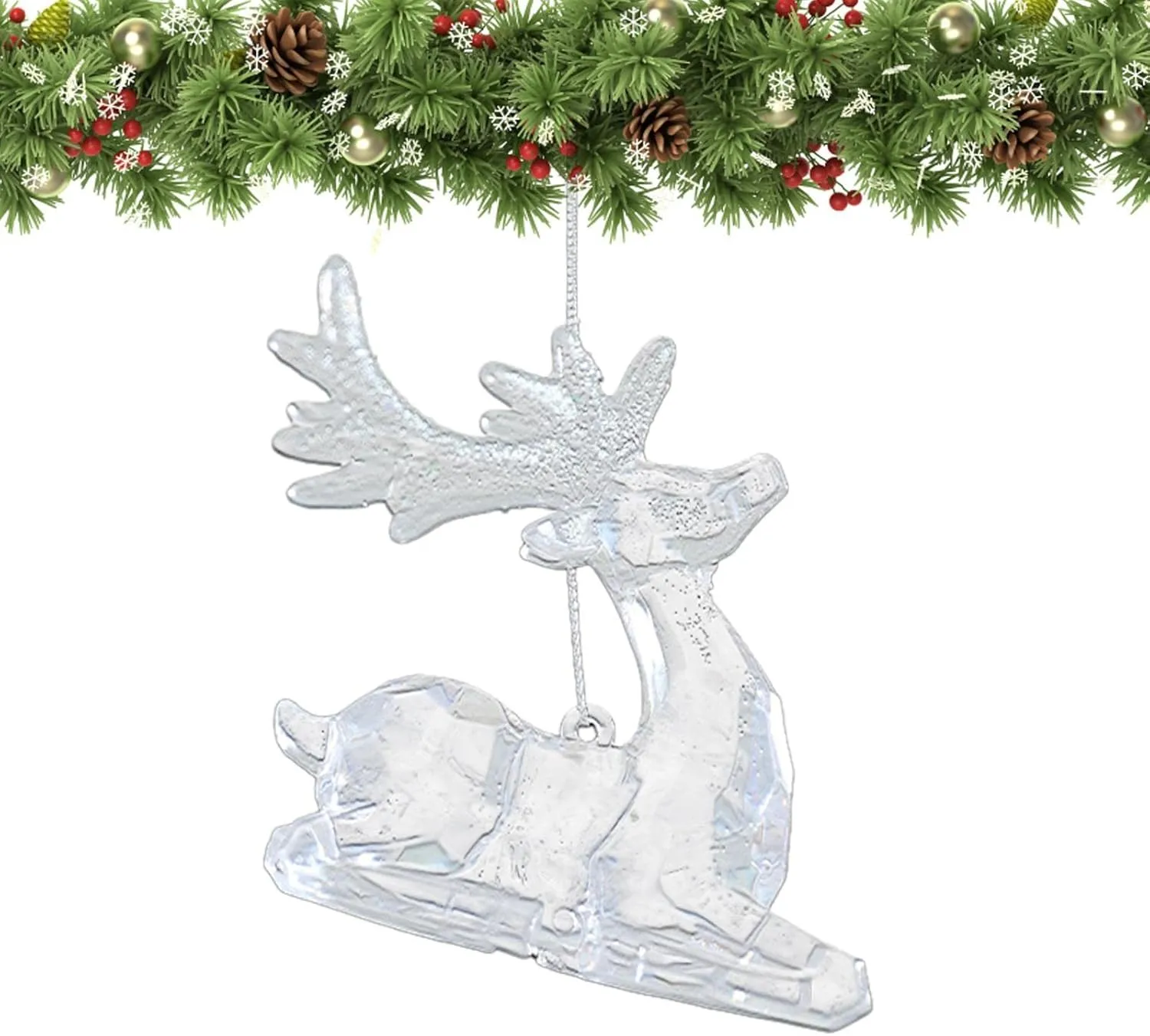 Luhr-Jensen 30' Jet Driver - Clear UV Moon Jelly Sitting Deer