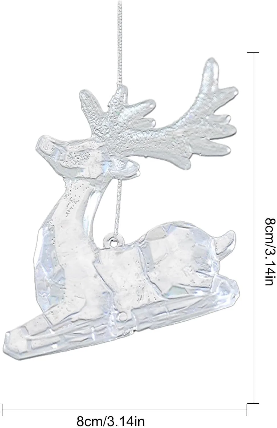 Luhr-Jensen 30' Jet Driver - Clear UV Moon Jelly Sitting Deer
