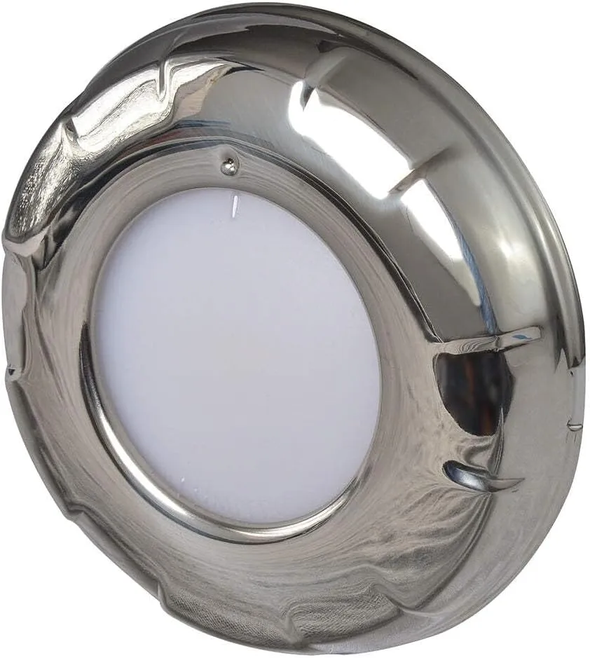 Lumitec Aurora - LED Dome Light - Polished SS Finish - 2-Color White/Red Dimming